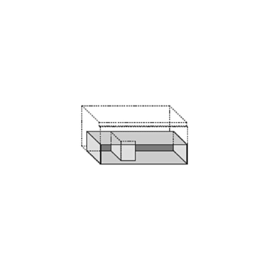MONOLITE 2.0 unutarnji dio za ladicu 60 cm grigio scuro