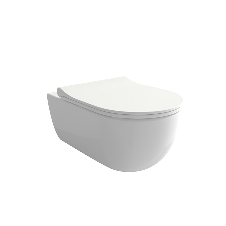 C_CODE konzolna wc školjka 54,5x36 cm rimless, bijela sjaj