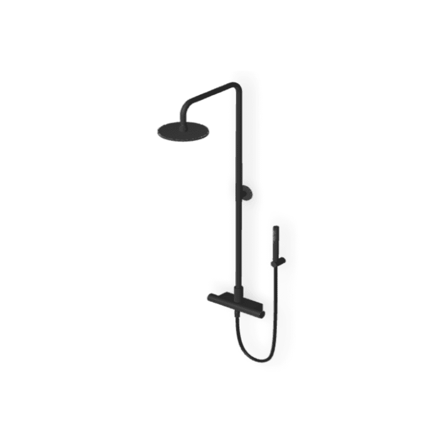DOCCE; termostatski tuš set; crni mat