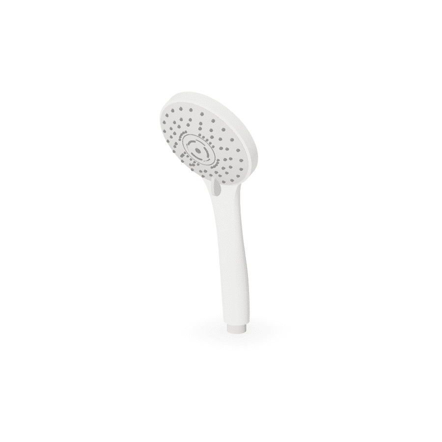 tuš slušalica  fi 11,4 cm, 3 vrste mlaza, bijela mat