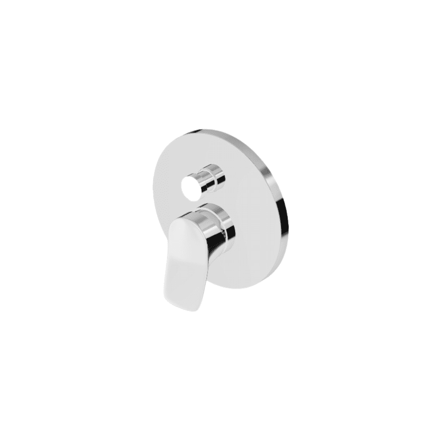 BRIM; ugradna miješalica za tuš fi 14 cm s prebacivačem, brushed nickel