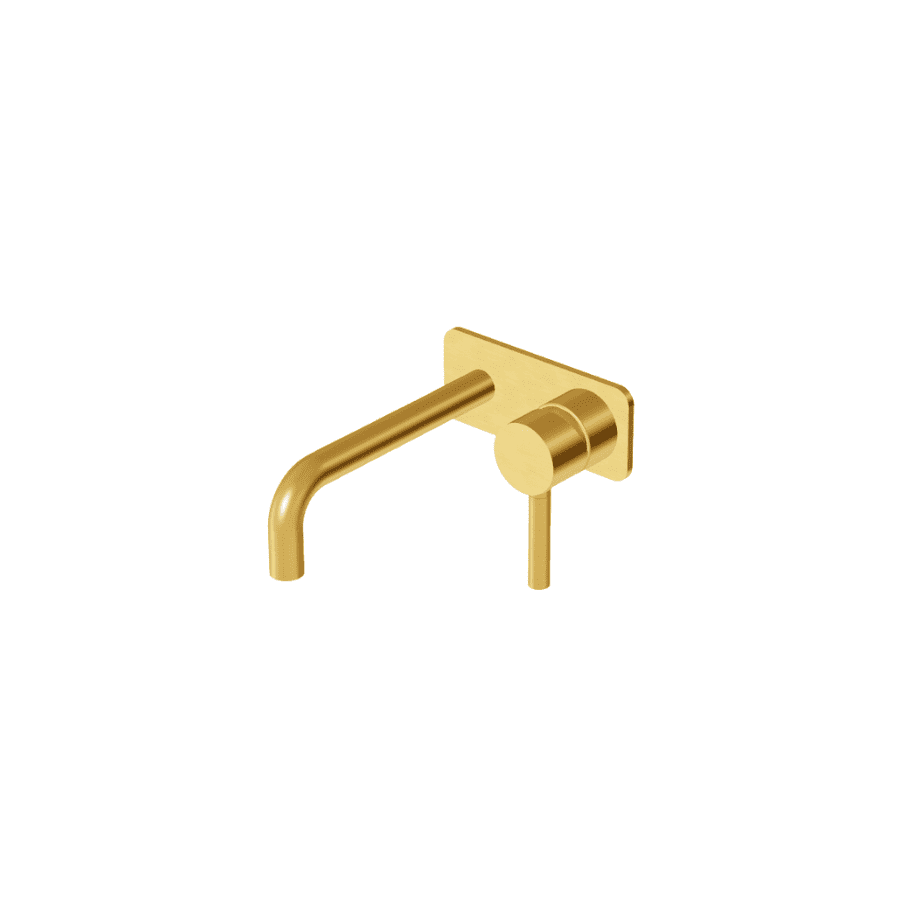 PAN; podžbukna miješalica za umivaonik 17,5 cm, s pločicom, brushed gold