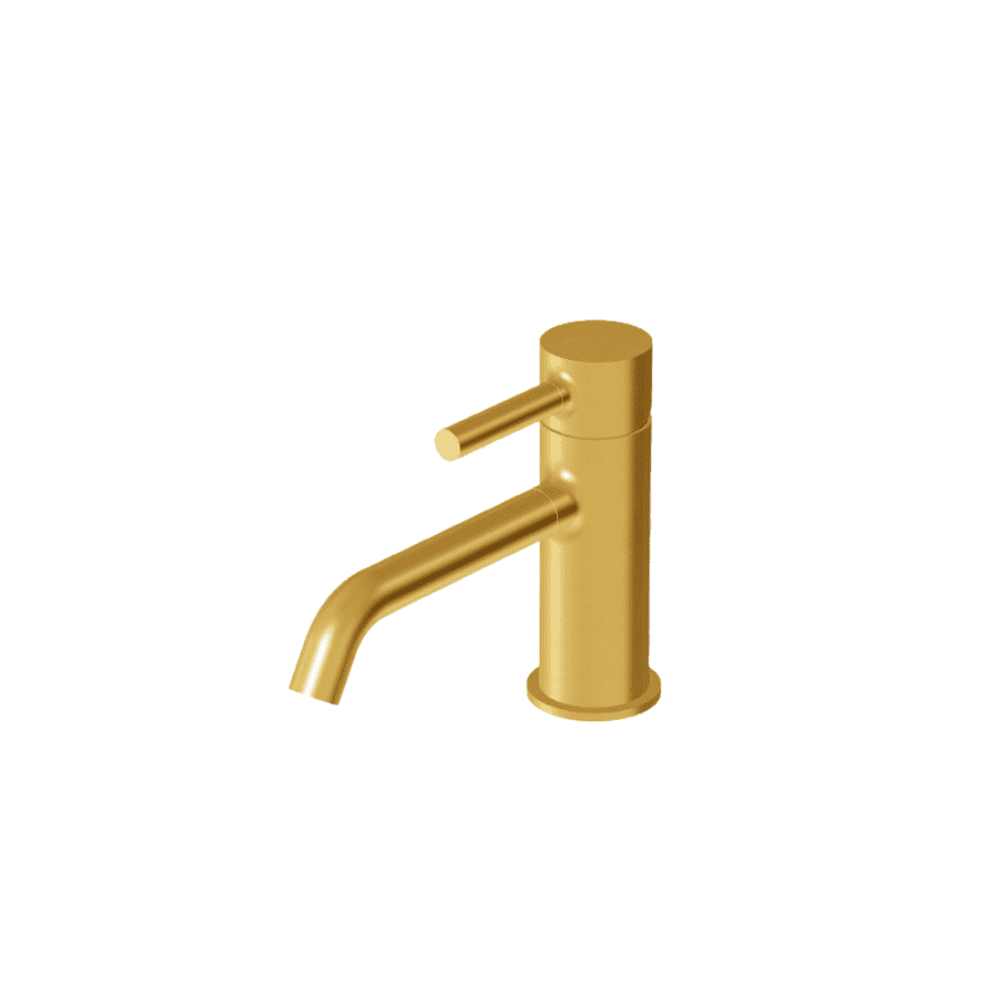 PAN; produljena miješalica za umivaonik projekcija 16,5 cm, bez podizača; brushed gold