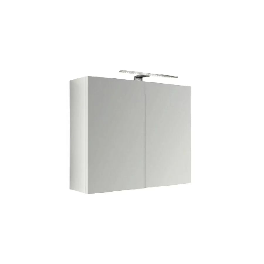 ogledalo s ormarićem; 80x75 cm, LED rasvjetom 4000K prekidačem i utičnicom; iz izložbe