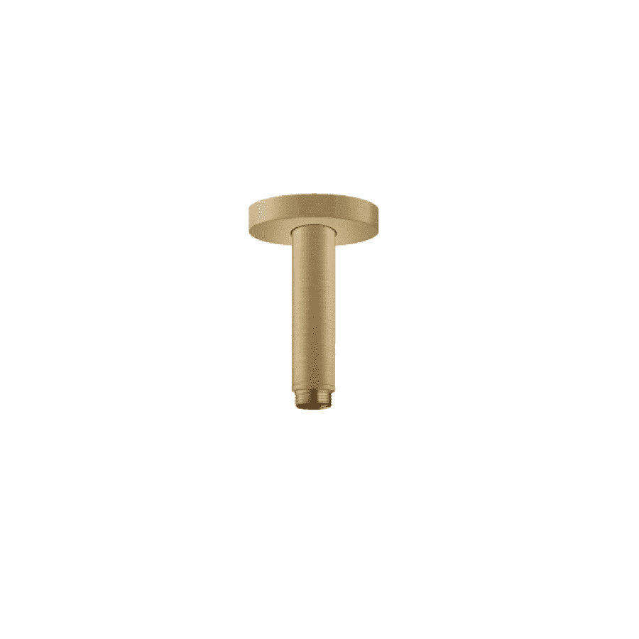 stropni nosač glave tuša dužine 10 cm  s okrugl. rozetom, brushed bronze