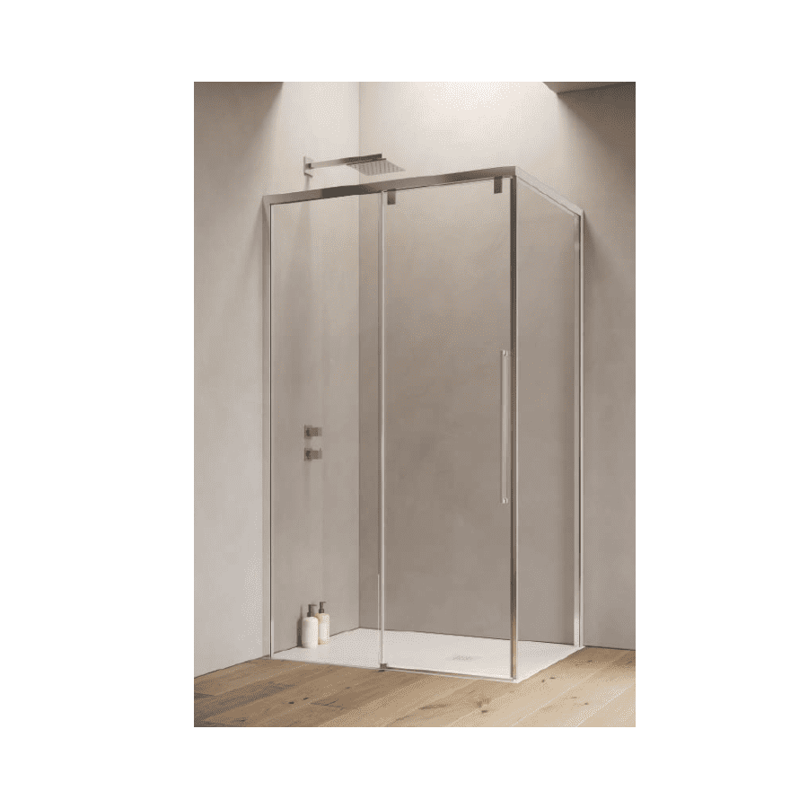 KOMPLET  ACRUX  klizna tuš vrata 137-139 cm  proz. staklo, fiksna stijena 77-79 cm