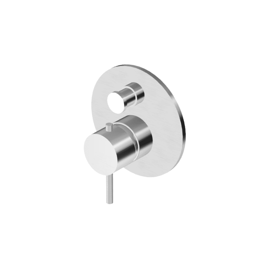 HELM; ugradna miješalica za tuš s prebacivačem; brušeni inox