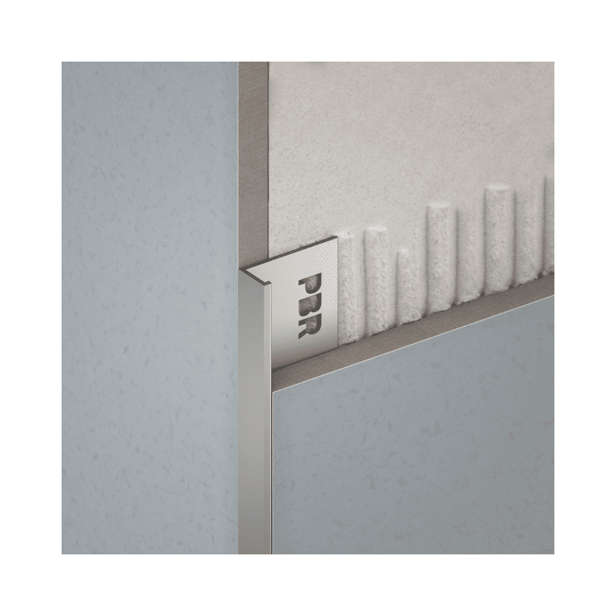 FEAL PBR 2; aluminijski L profil 8 mm, 2,7 m; eloksiran na srebro