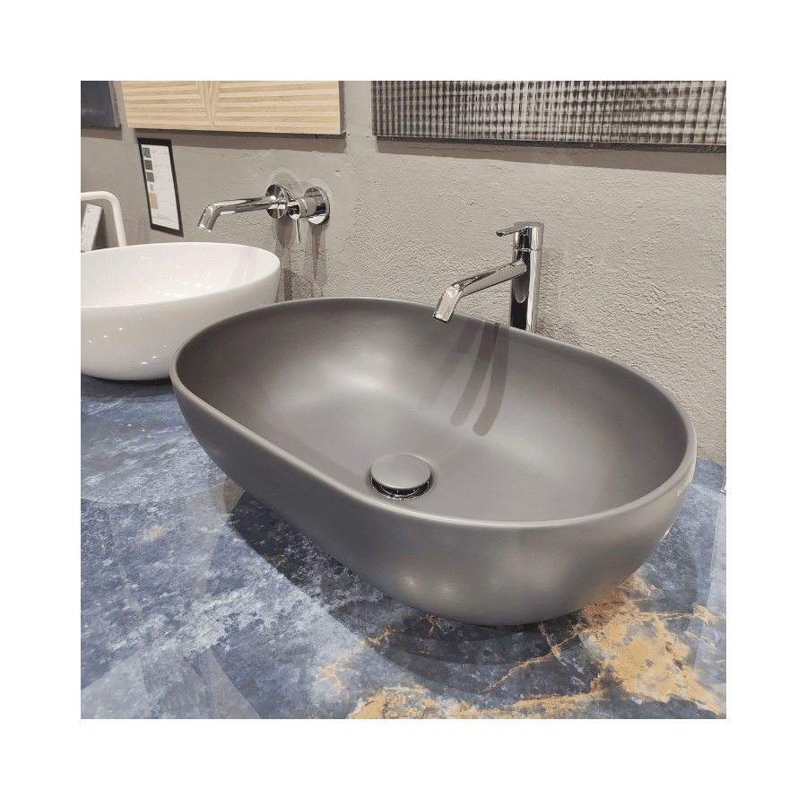 KOMPLET LE CIOTOLE; umivaonik 54x36 cm i pileta; smoke; iz izložbe Split