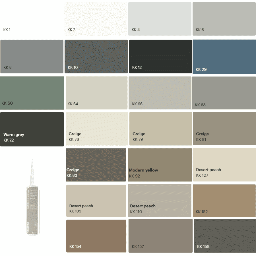 SILICONE COLOR; dekorativno brtvilo za pločice