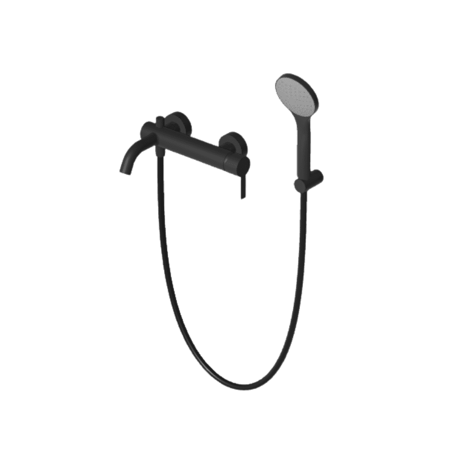 GILL; miješalica za kadu, s ručnim tuš setom; crna mat