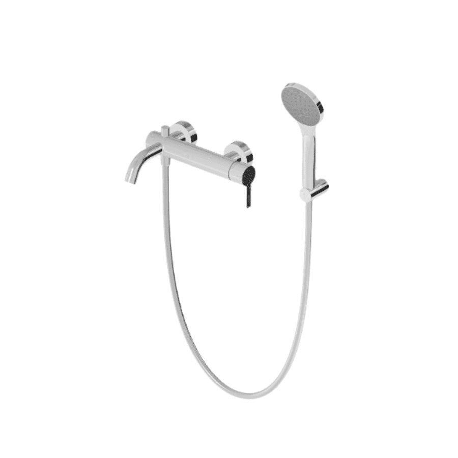 GILL; miješalica za kadu, s ručnim tuš setom; krom