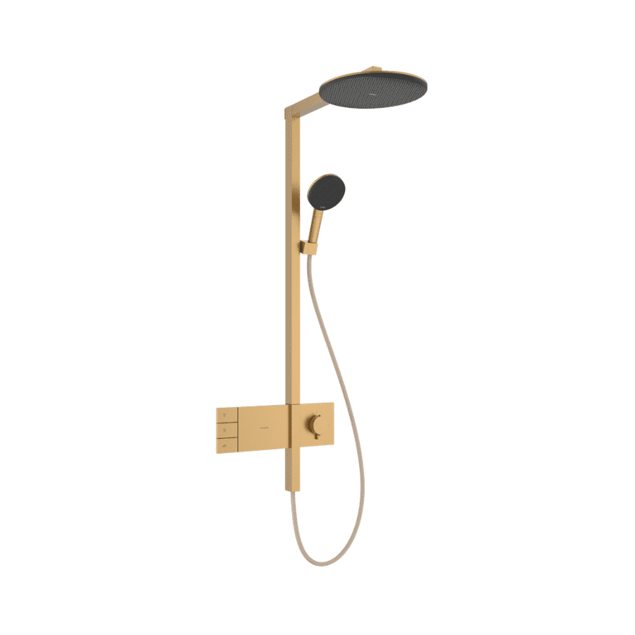 RAINDANCE Alive S; Showerpipe 300 2jet ShowerSelect Comf. termost; brushed bronze