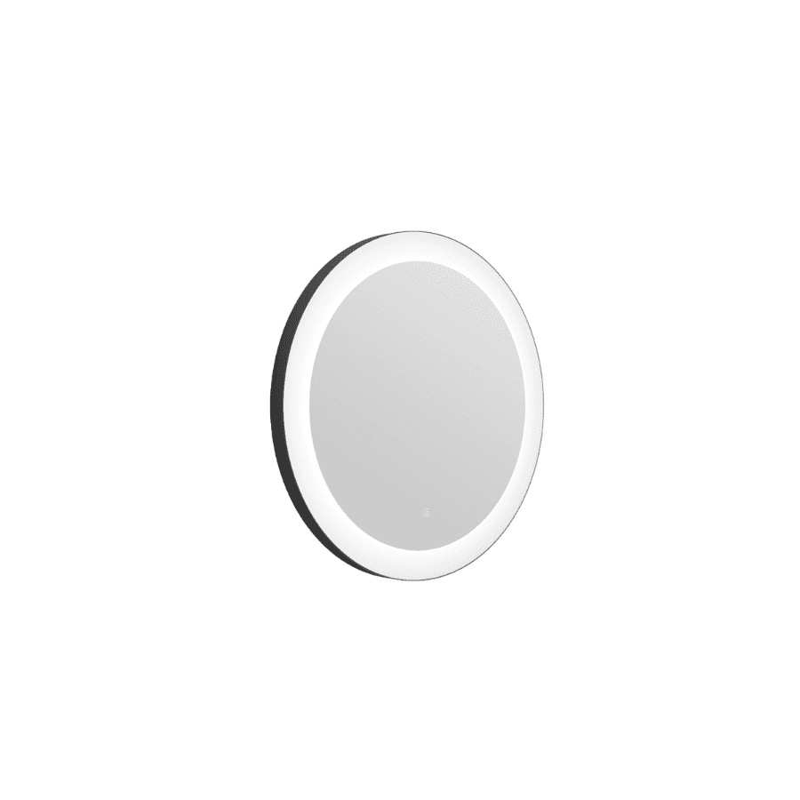 C_CODE ROUND; okruglo ogledalo fi 70 cm, LED rasvjeta i grijač; crni mat okvir